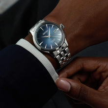 Load image into Gallery viewer, Seiko Presage Cocktail Time Automatic Blue Dial Silver Steel Strap Watch for Men - SRPB41J1