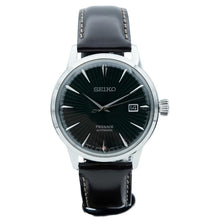 Load image into Gallery viewer, Seiko Presage Cocktail Time Automatic Green Dial Brown Leather Strap Watch for Men - SRPD37J1