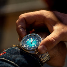 Load image into Gallery viewer, Seiko US Special Edition Automatic Green Dial Silver Steel Strap Watch for Men - SRPH57