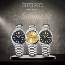 Load image into Gallery viewer, Seiko 5 Sports Automatic Blue Dial Silver Steel Strap Watch for Men - SRPL55K1