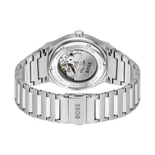 Load image into Gallery viewer, Hugo Boss Runner Chronograph Blue Dial Silver Steel Strap Watch for Men - 1514143