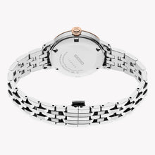 Load image into Gallery viewer, Seiko Presage Cocktail Time Automatic Diamonds White Dial Silver Steel Strap Watch for Women - SRE012J1