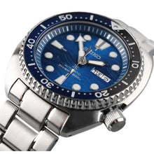 Load image into Gallery viewer, Seiko Prospex Save The Ocean Diver's Automatic Blue Dial Silver Steel Strap Watch for Men - SRPD21J1