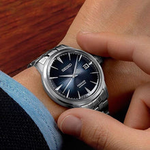 Load image into Gallery viewer, Seiko Presage Cocktail Time Automatic Blue Dial Silver Steel Strap Watch for Men - SRPB41J1