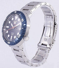 Load image into Gallery viewer, Seiko 5 Sports Automatic Blue Dial Silver Steel Strap Watch for Men - SRPC63J1