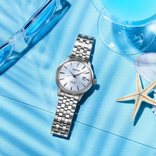 Load image into Gallery viewer, Seiko Presage Cocktail Time Automatic Ice Blue Dial Silver Steel Strap Watch for Men - SRPE19J1