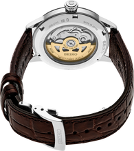 Load image into Gallery viewer, Seiko Cocktail Time Automatic Blue Dial Brown Leather Strap Watch for Men - SRPK15K1