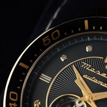 Load image into Gallery viewer, Maserati SFIDA Special Edition Automatic Black Dial Gold Steel Strap Watch for Men - R8823140012