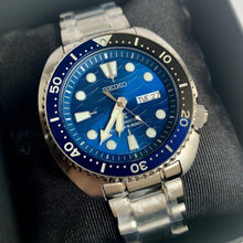 Load image into Gallery viewer, Seiko Prospex Save The Ocean Diver's Automatic Blue Dial Silver Steel Strap Watch for Men - SRPD21J1