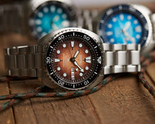 Load image into Gallery viewer, Seiko Prospex US Special Edition King Turtle Automatic Brown Dial Silver Steel Strap Watch for Men - SRPH55