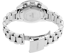 Load image into Gallery viewer, Seiko Prospex Speedtimer Solar Chronograph Black Dial Silver Steel Strap Watch for Men - SSC915