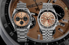 Load image into Gallery viewer, Seiko Solar Prospex Diver Speedtimer Chronograph Limited Edition Brown Dial Silver Steel Strap Watch for Men - SSC951