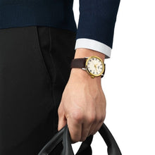 Load image into Gallery viewer, Tissot Classic Dream Ivory Dial Brown Leather Strap Watch for Men - T129.410.36.261.00