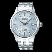 Load image into Gallery viewer, Seiko Presage Cocktail Time Automatic Ice Blue Dial Silver Steel Strap Watch for Men - SRPE19J1