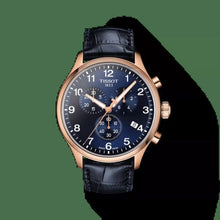 Load image into Gallery viewer, Tissot T-Sport Chrono XL Blue Dial Blue Leather Strap Watch for Men - T116.617.36.042.00