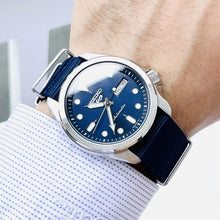Load image into Gallery viewer, Seiko 5 Sports Automatic Blue Dial Blue Nylon Strap Watch for Men - SRPE63K1