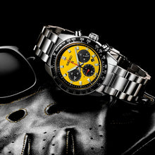 Load image into Gallery viewer, Seiko Prospex Speedtimer Solar Chronograph Yellow Dial Silver Steel Strap Watch for Men - SSC929