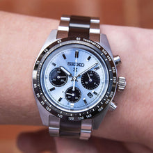 Load image into Gallery viewer, Seiko Prospex Speedtimer Solar Chronograph Limited Edition Blue Dial Two Tone Steel Strap Watch for Men - SSC909
