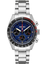Load image into Gallery viewer, Seiko Prospex Speedtimer Solar Chronograph Blue Dial Silver Steel Strap Watch for Men - SSC815
