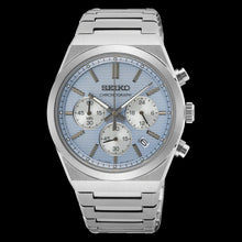 Load image into Gallery viewer, Seiko Conceptual Chronograph Ice Blue Dial Silver Steel Strap Watch for Men - SSB459P1