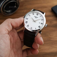 Load image into Gallery viewer, Tissot T Classic Dream Quartz White Dial Brown Leather Strap Watch for Men - T129.410.16.013.00