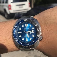 Load image into Gallery viewer, Seiko Prospex Save The Ocean Diver's Automatic Blue Dial Silver Steel Strap Watch for Men - SRPD21J1