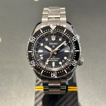 Load image into Gallery viewer, Seiko Prospex Diver Scuba Automatic Blue Dial Silver Steel Strap Watch for Men - SBEJ021