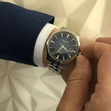Load image into Gallery viewer, Seiko Presage Cocktail Time Automatic Blue Dial Silver Steel Strap Watch for Men - SRPB41J1