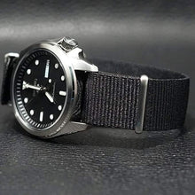 Load image into Gallery viewer, Seiko 5 Sports Automatic Black Dial Black Nylon Strap Watch for Men - SRPE67K1