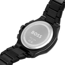 Load image into Gallery viewer, Hugo Boss Taper Chronograph Black Dial Black Steel Strap Watch for Men - 1514088