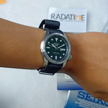 Load image into Gallery viewer, Seiko 5 Sports Automatic Black Dial Black Nylon Strap Watch for Men - SRPE67K1