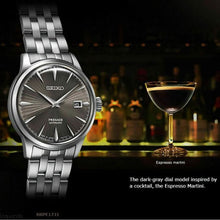 Load image into Gallery viewer, Seiko Presage Cocktail Time Automatic Black Dial Silver Steel Strap Watch for Men - SRPE17J1