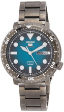 Load image into Gallery viewer, Seiko 5 Sports Automatic Turquoise Dial Grey Steel Strap Watch for Men - SRPC65J1