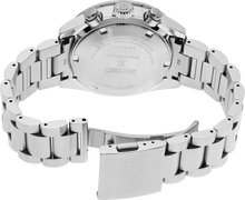 Load image into Gallery viewer, Seiko Prospex Speedtimer Solar Chronograph Yellow Dial Silver Steel Strap Watch for Men - SSC929