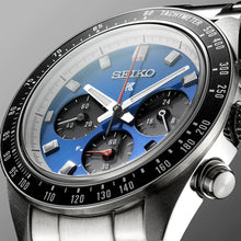 Load image into Gallery viewer, Seiko Speedtimer Solar US Special Edition Blue Dial Silver Steel Strap Watch for Men - SSC931