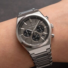 Load image into Gallery viewer, Seiko Conceptual Chronograph Grey Dial Silver Steel Strap Watch for Men - SSB455P1