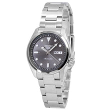 Load image into Gallery viewer, Seiko 5 Sports Automatic Grey Dial Silver Steel Strap Watch for Men - SRPE51K1
