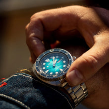 Load image into Gallery viewer, Seiko US Special Edition Automatic Green Dial Silver Steel Strap Watch for Men - SRPH57