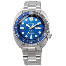 Load image into Gallery viewer, Seiko Prospex Save The Ocean Diver's Automatic Blue Dial Silver Steel Strap Watch for Men - SRPD21J1