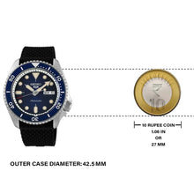 Load image into Gallery viewer, Seiko 5 Sports SKX Automatic Blue Dial Blue Silicone Strap Watch for Men - SRPD71K2