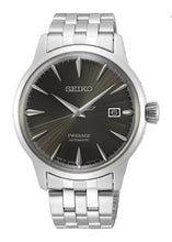 Load image into Gallery viewer, Seiko Presage Cocktail Time Automatic Black Dial Silver Steel Strap Watch for Men - SRPE17J1