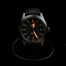 Load image into Gallery viewer, Seiko 5 Sports Flieger Pilot Automatic Black Dial Black Nylon Strap Watch for Men - SRPH33K1