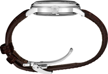 Load image into Gallery viewer, Seiko Cocktail Time Automatic Blue Dial Brown Leather Strap Watch for Men - SRPK15K1