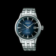 Load image into Gallery viewer, Seiko Presage Cocktail Time Automatic Blue Dial Silver Steel Strap Watch for Men - SRPB41J1