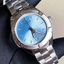 Load image into Gallery viewer, Tissot PR 100 Sport Chic Lady Blue Dial Silver Steel Strap Watch for Women - T101.910.11.351.00