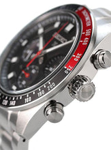 Load image into Gallery viewer, Seiko Prospex Speedtimer Solar Chronograph Black Dial Silver Steel Strap Watch for Men - SSC915