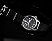 Load image into Gallery viewer, Seiko 5 Sports Automatic Black Dial Black Nylon Strap Watch for Men - SRPE67K1