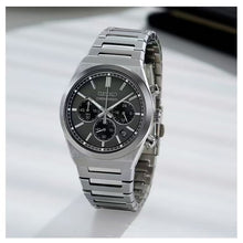 Load image into Gallery viewer, Seiko Conceptual Chronograph Grey Dial Silver Steel Strap Watch for Men - SSB455P1