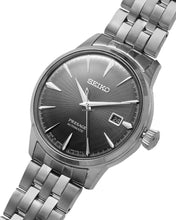 Load image into Gallery viewer, Seiko Presage Cocktail Time Automatic Black Dial Silver Steel Strap Watch for Men - SRPE17J1