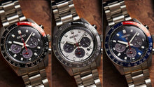 Load image into Gallery viewer, Seiko Prospex Speedtimer Solar Chronograph Blue Dial Silver Steel Strap Watch for Men - SSC913